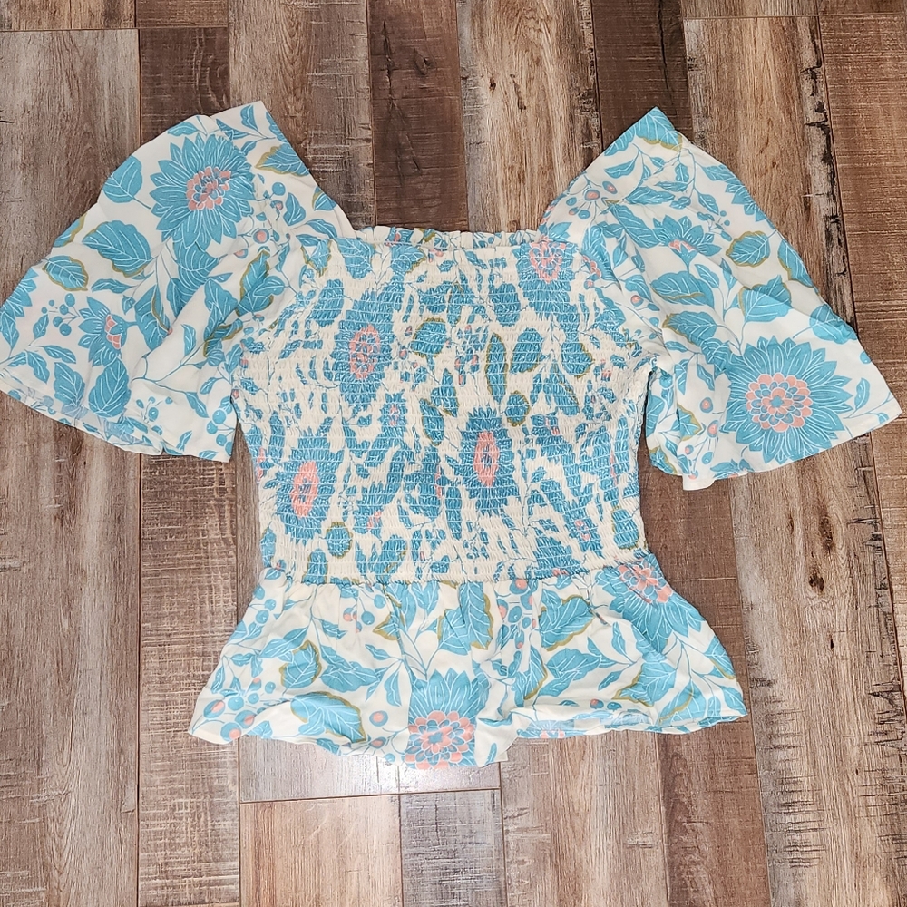 Angie Flowey Floral Top